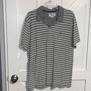 Original penguin gray striped polo xl